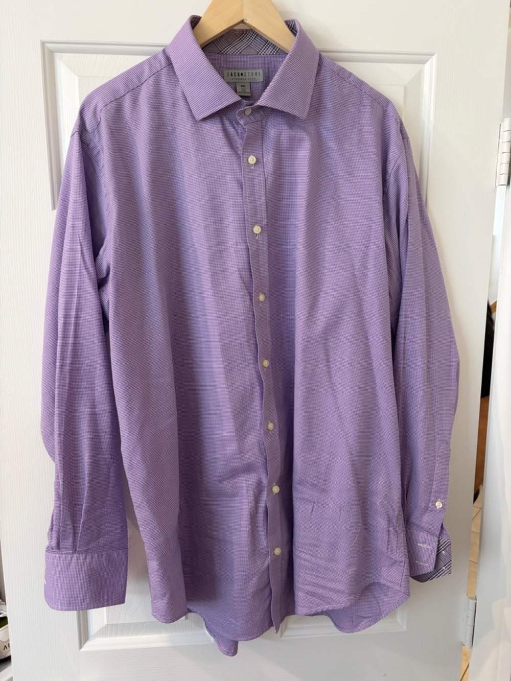 Jack Stone by Thomas Dean Lavender Dress Shirt - Point Collar